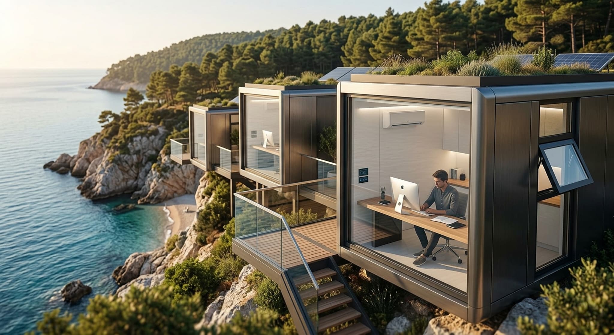 CalmPod workspace in nature